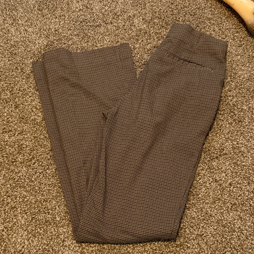 Women’s Brown Houndstooth Dress Pants